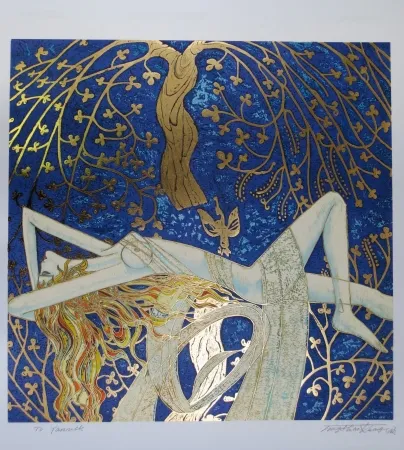 Lithografie Ting - Tree of life