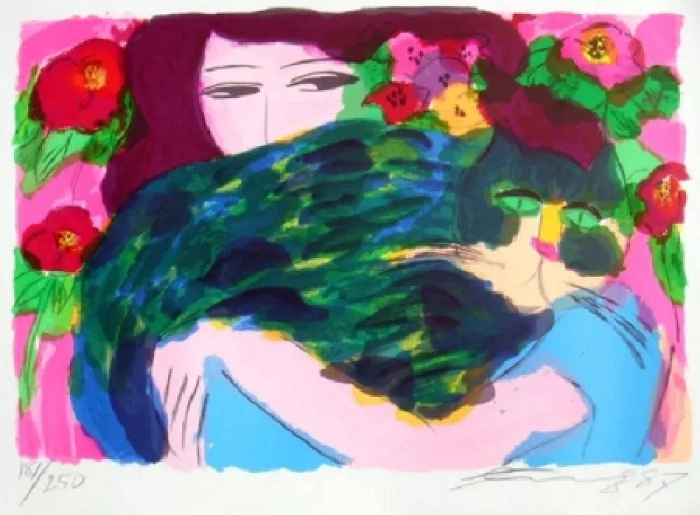 Lithografie Ting - Woman 3