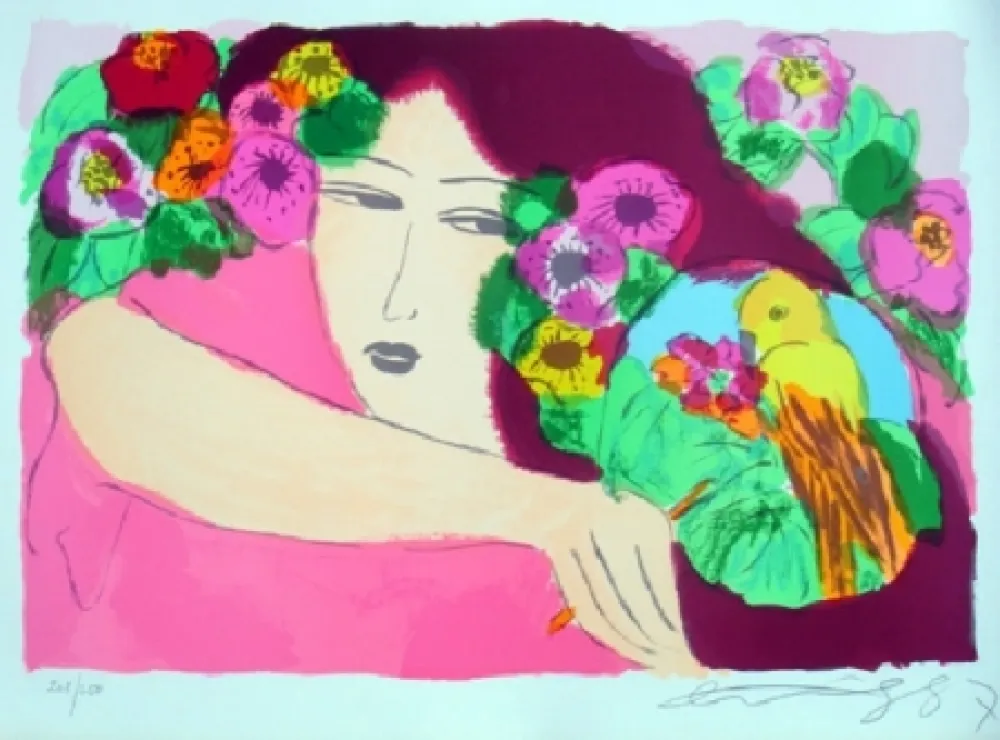 Lithografie Ting - Woman 5