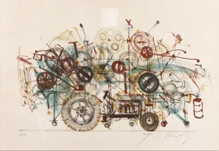 Lithografie Tinguely - Meta-machine 