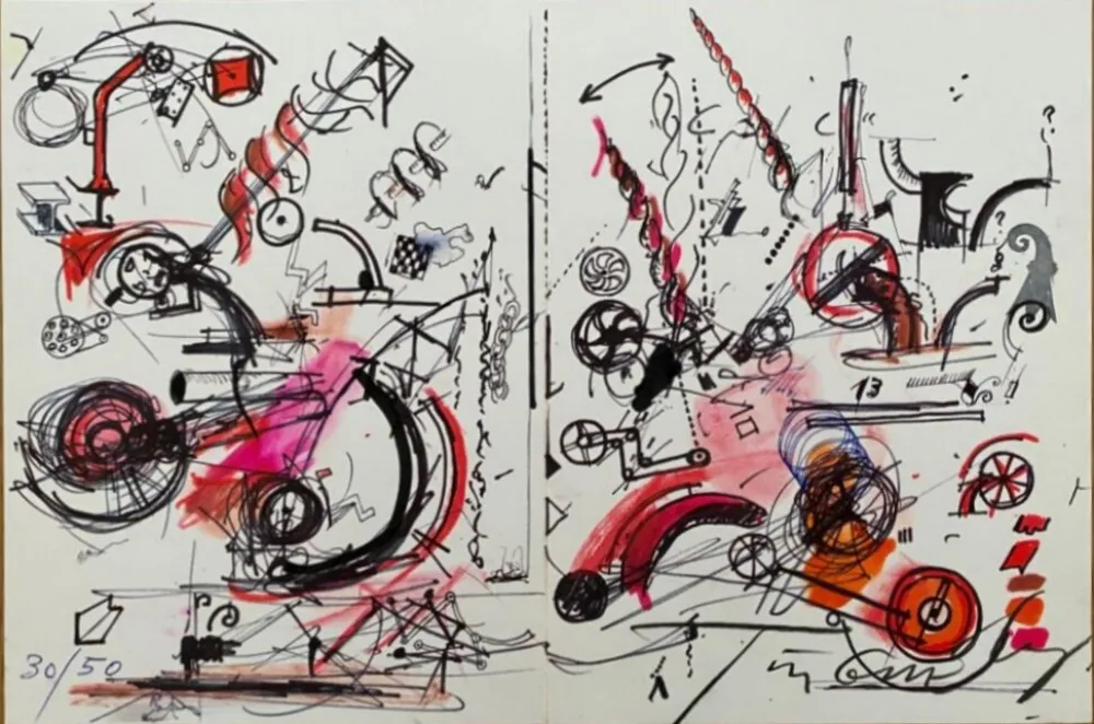 Lithografie Tinguely - Sans Titre