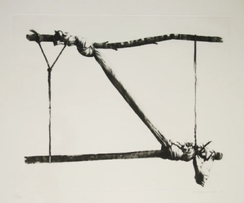 Ets En Aquatint Titus Carmel - Agrès 1