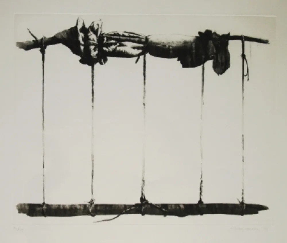 Ets En Aquatint Titus Carmel - Agrès 3