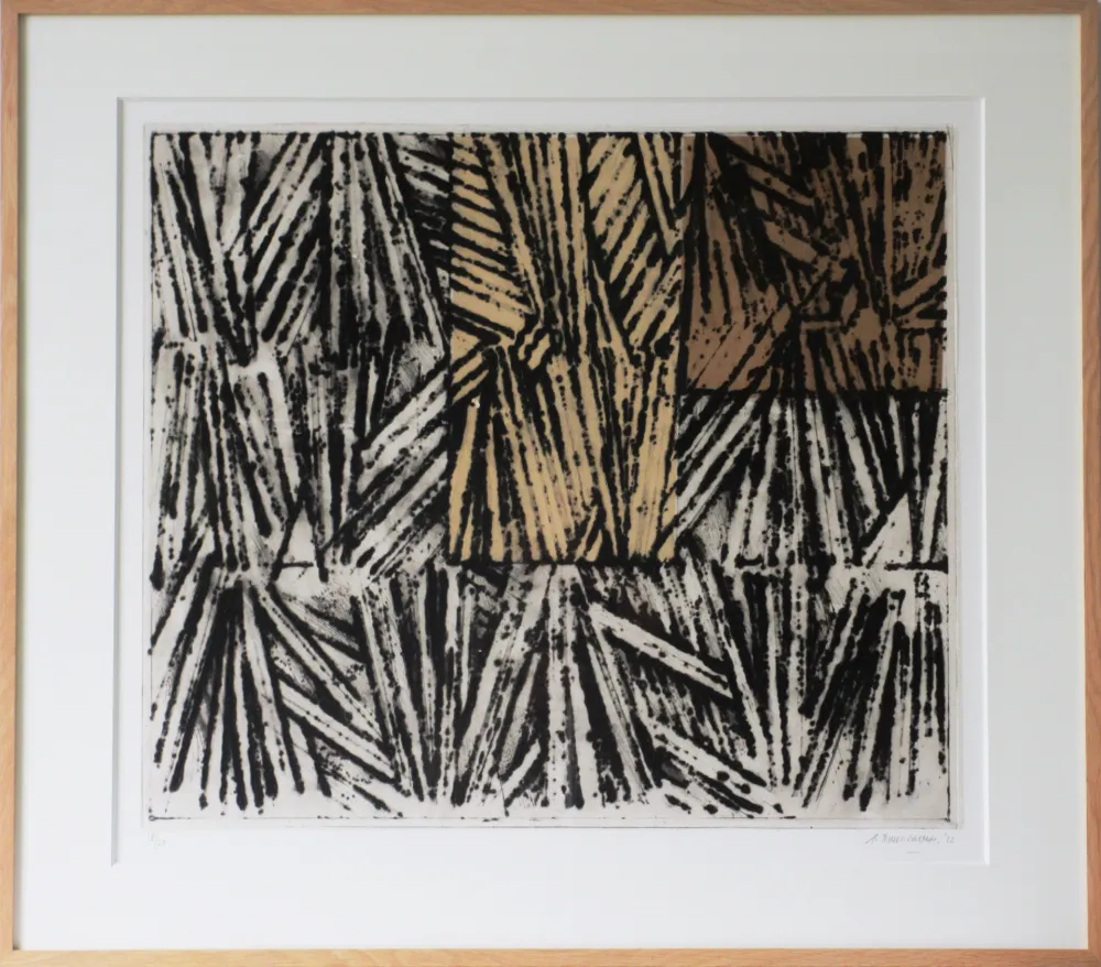 Ets En Aquatint Titus Carmel - Brisée II (Sur la route de la soie)