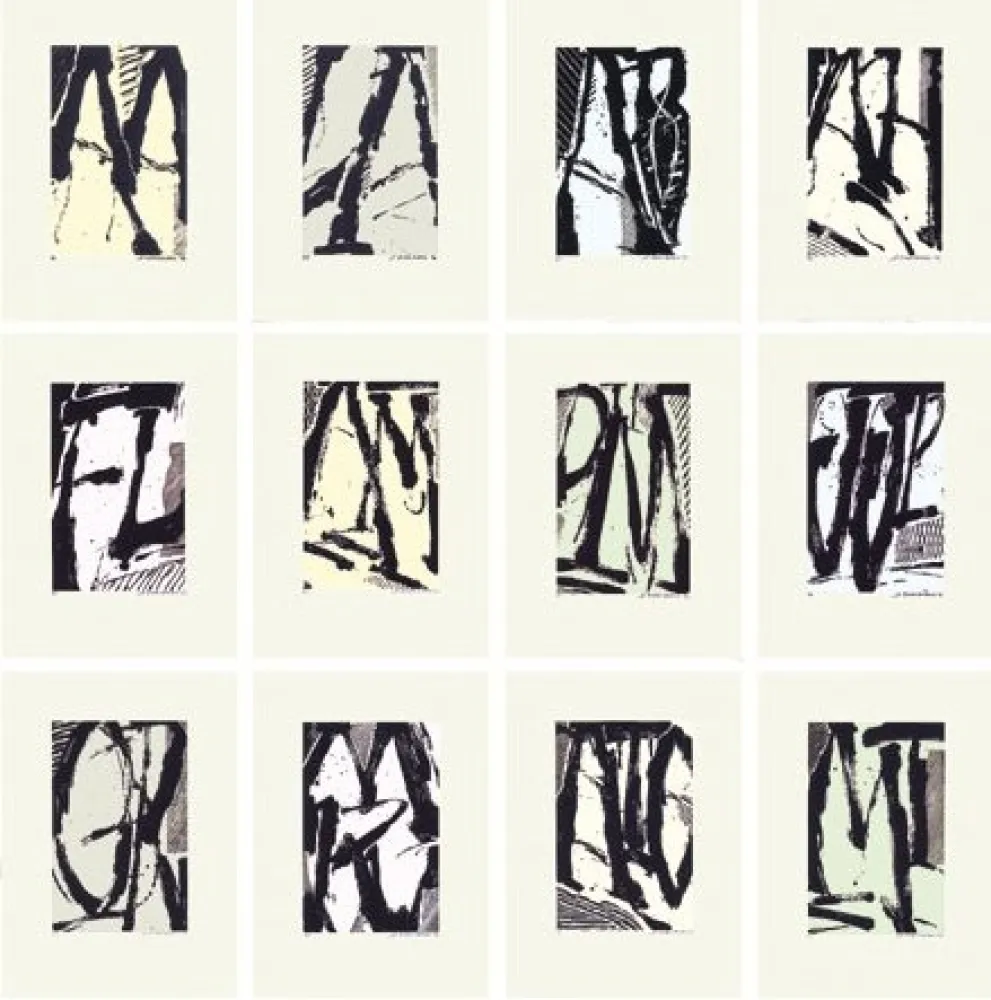 Zeefdruk Titus Carmel - Cairn - 12 sérigraphies 