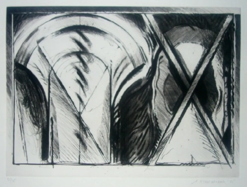 Aquatint Titus Carmel - Chancay VII