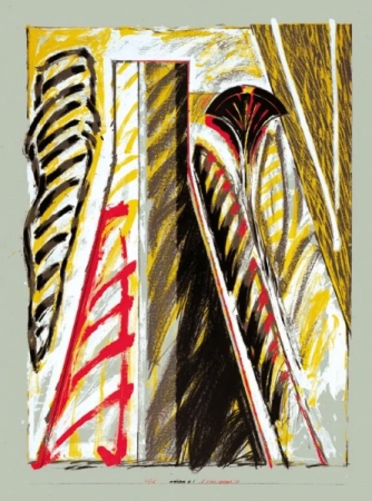 Lithografie Titus Carmel - Interieur