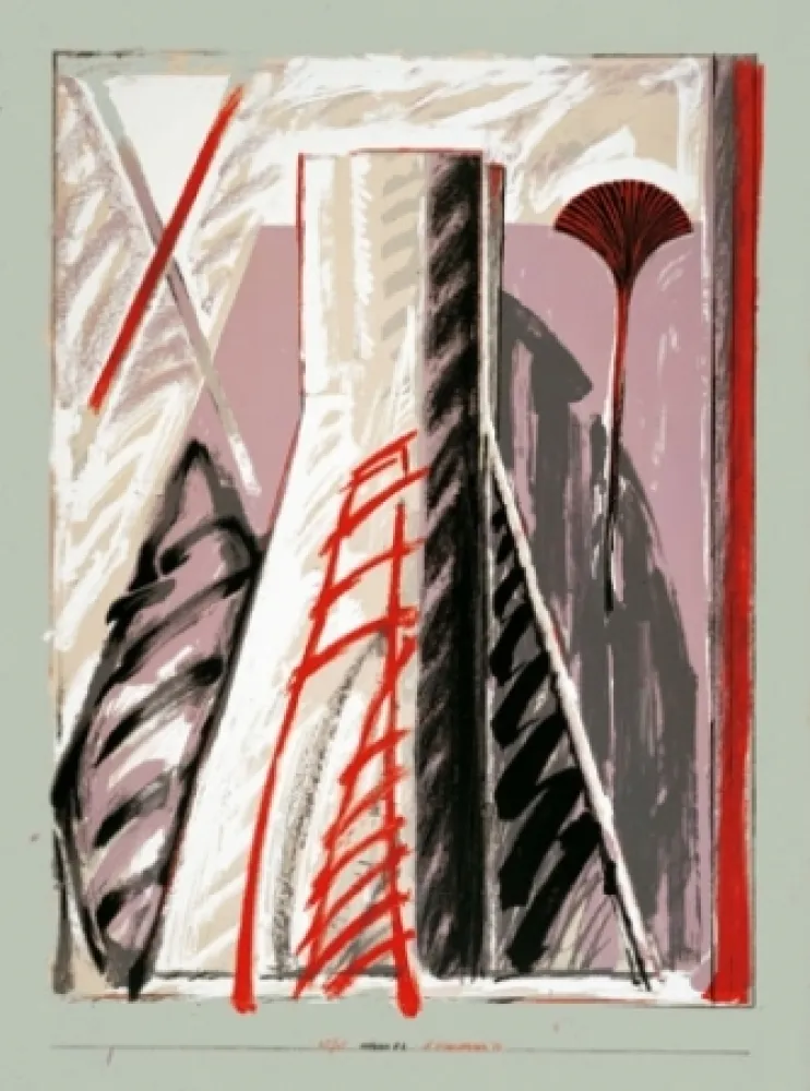 Lithografie Titus Carmel - Intérieur 2