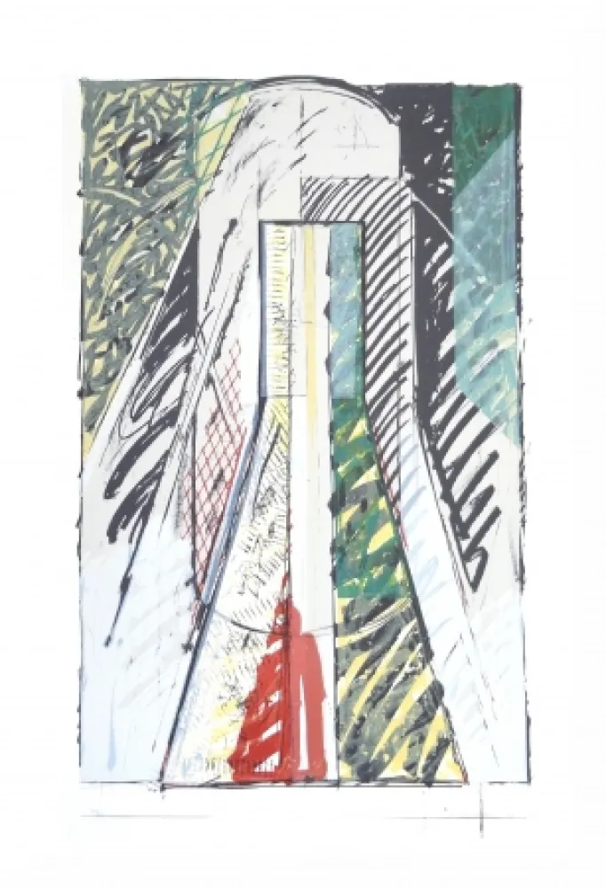 Lithografie Titus Carmel - Intérieur 2