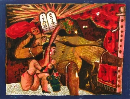 Lithografie Tobiasse - Cantique des cantiques v