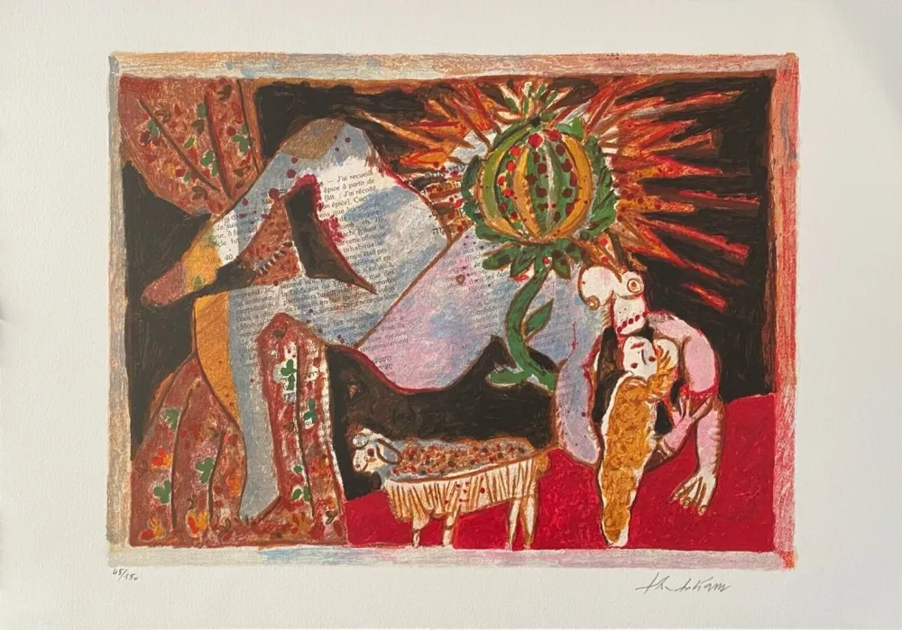 Lithografie Tobiasse - Cantiques des Cantiques