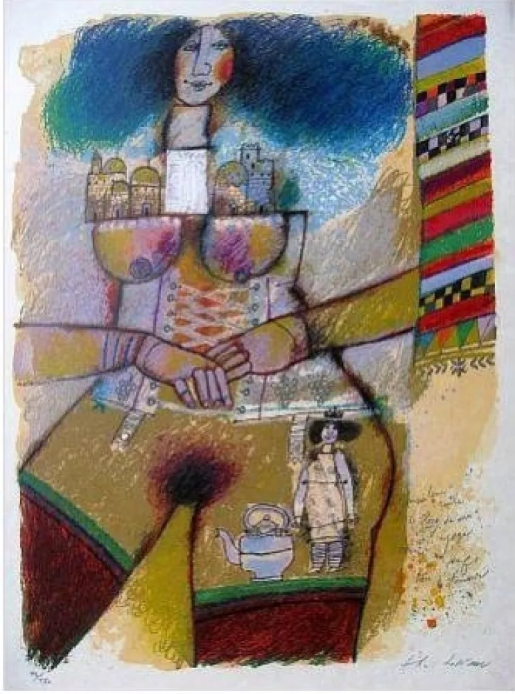 Lithografie Tobiasse - Composition