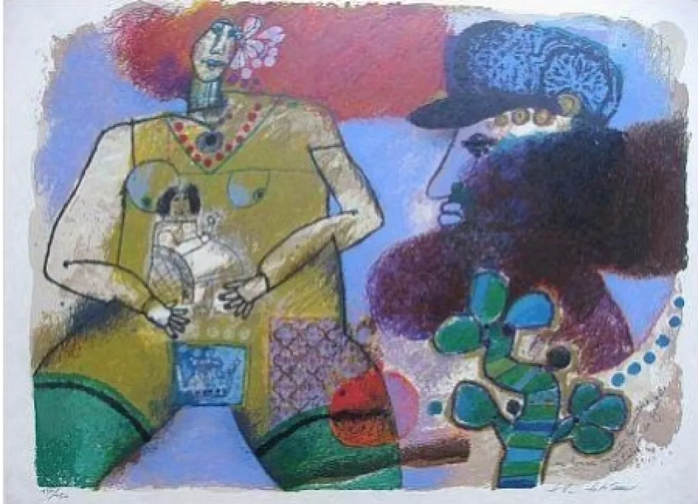 Lithografie Tobiasse - Composition