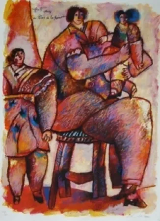 Lithografie Tobiasse - Enfants venus du palais de la mémoire