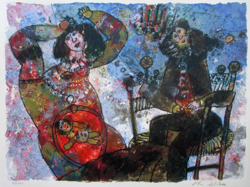 Lithografie Tobiasse - Je nommerai mon fils Obed