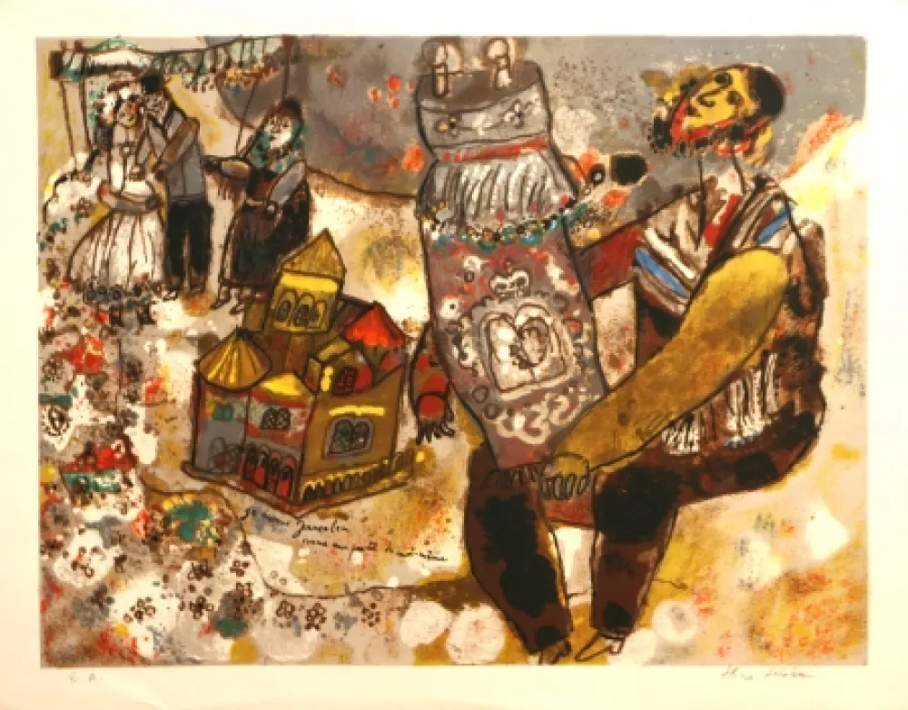 Lithografie Tobiasse -  Je Ressons Jerusalem une partie de moi-meme