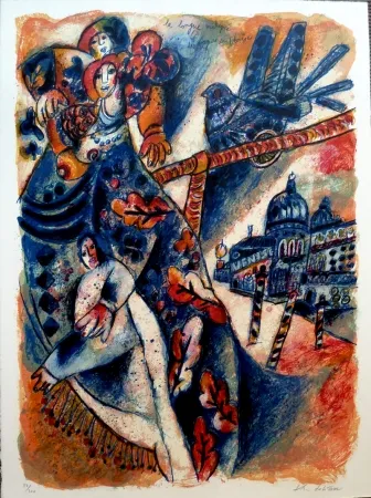 Lithografie Tobiasse - La Longue Mélopée des Vases de Venise