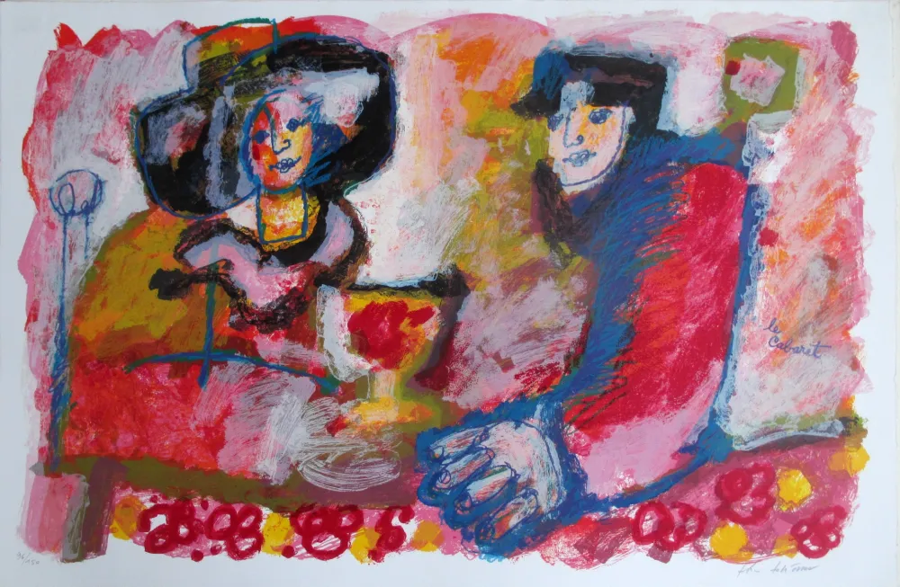 Lithografie Tobiasse - Le Cabaret