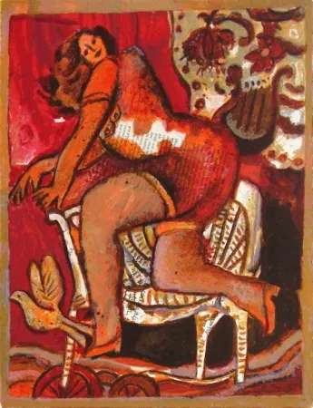 Lithografie Tobiasse - Le cantique des cantiques II