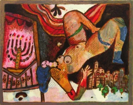 Lithografie Tobiasse - Le cantique des cantiques III