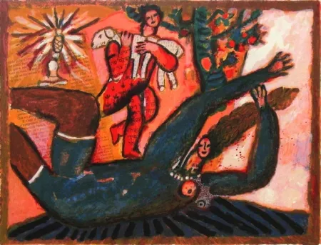 Lithografie Tobiasse - Le cantique des cantiques IV