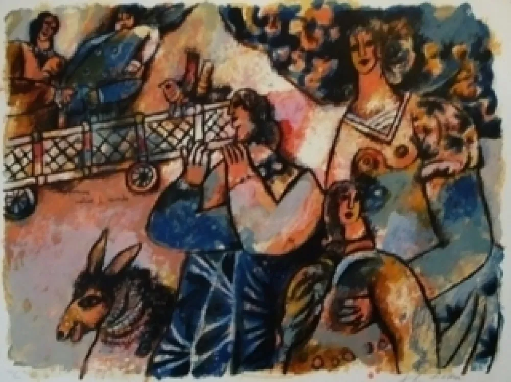 Lithografie Tobiasse - Les premiers matins du monde