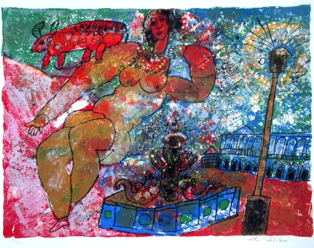 Lithografie Tobiasse - The Song of Songs 2