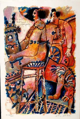 Lithografie Tobiasse - Une route longue comme un miroir fertile