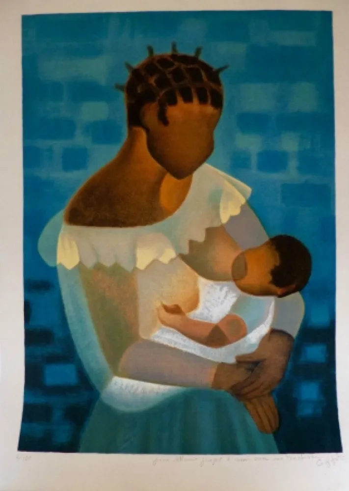 Lithografie Toffoli - Maternité