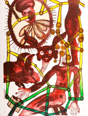 Lithografie Toguo - Looking for your Track