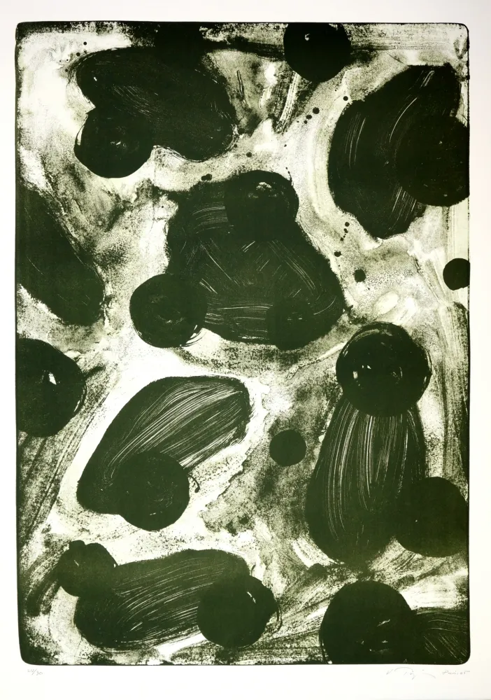 Lithografie Tøjner - Recherche de formes dispersées II