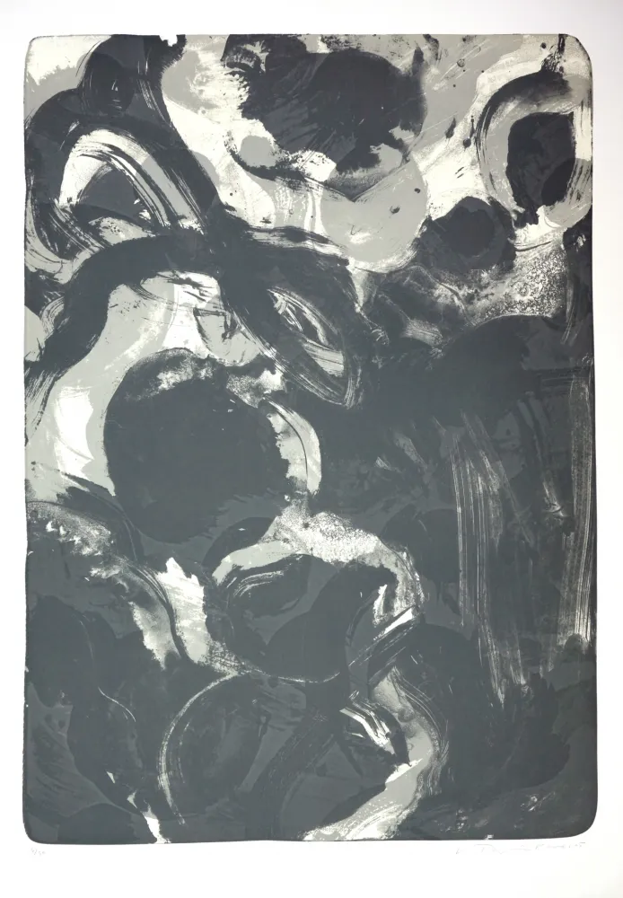 Lithografie Tøjner - Recherche de formes dispersées IV