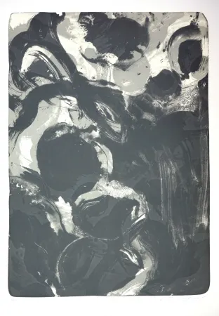 Lithografie Tøjner - Recherche de formes dispersées IV