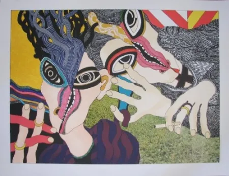 Lithografie Tola - Hay mujer, un animal callado que tú aún no conoces