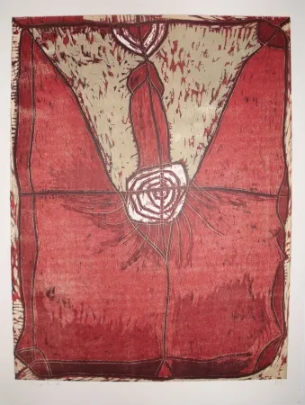 Houtsnede Toledo - Francisco Toledo