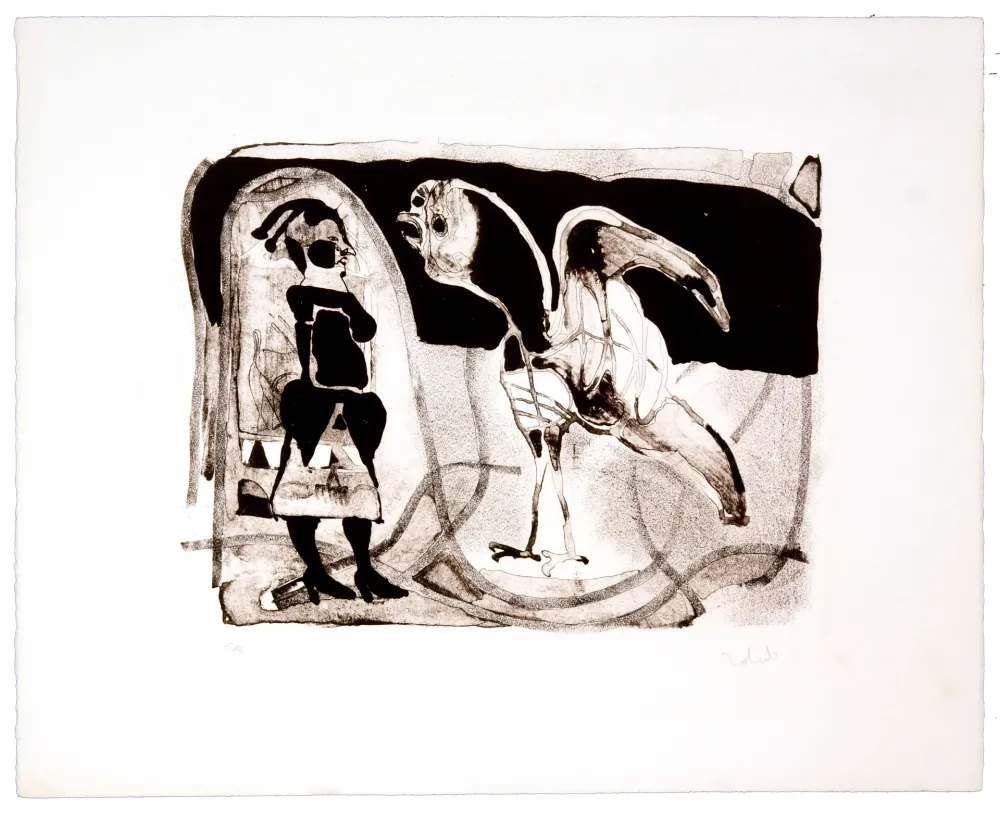 Lithografie Toledo - Le coq