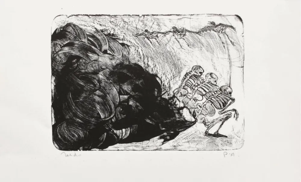 Lithografie Toledo - Recuerdos de Mexico III