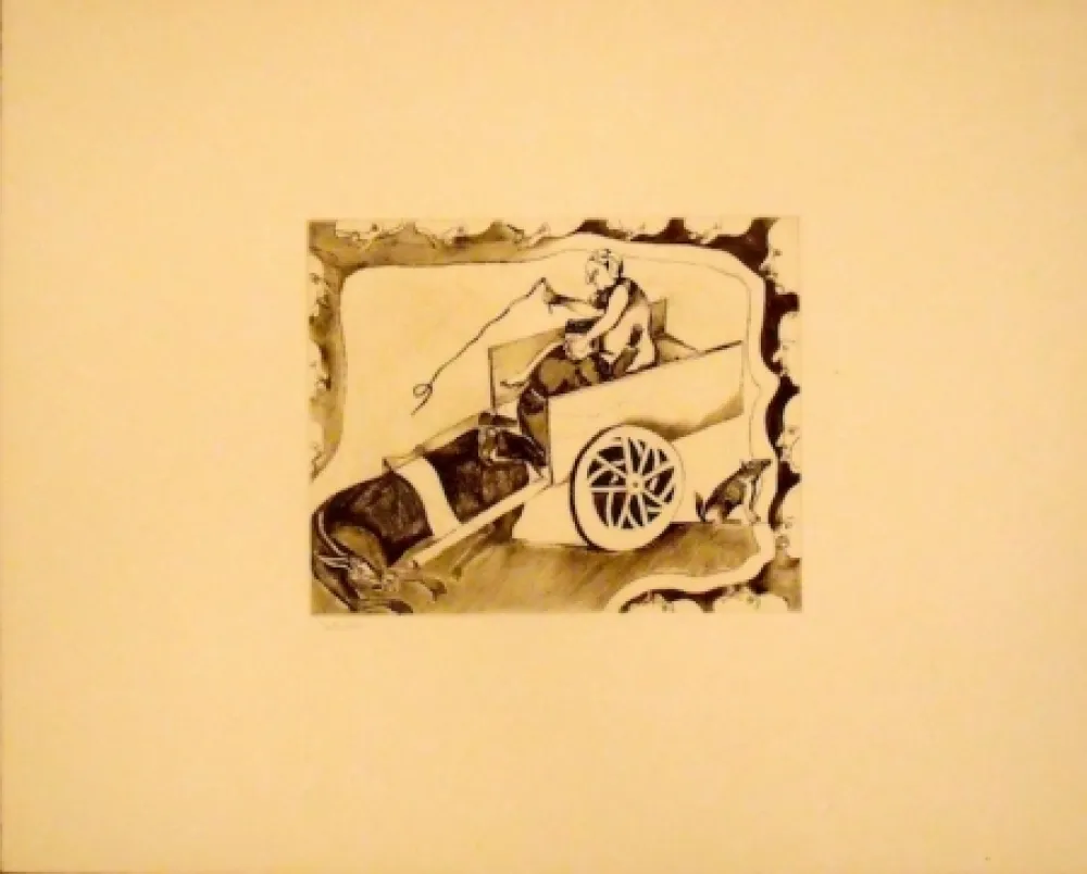 Ets En Aquatint Toledo - Sans Titre