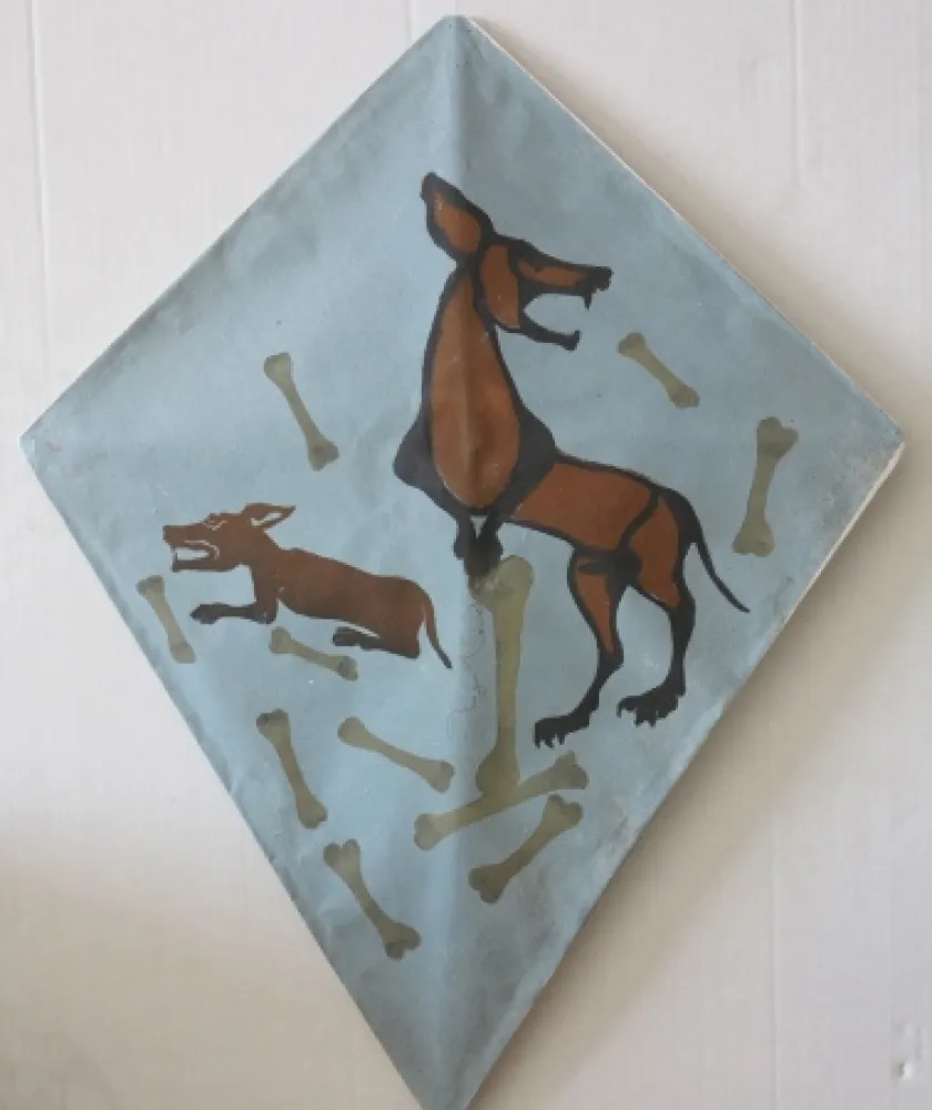 Zeefdruk Toledo - Two dog kite I