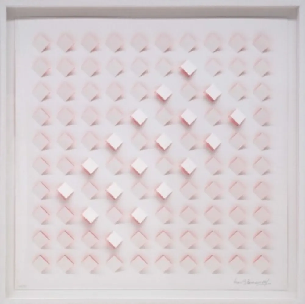 Lithografie Tomasello - S/T 4 - Rosa