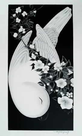 Lithografie Tongzhengang - OISEAU 1
