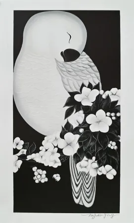 Lithografie Tongzhengang - Oiseau 3
