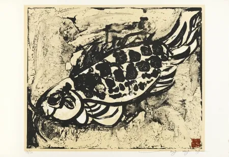 Lithografie Tongzhengang - Poisson