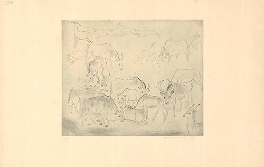 Ets En Aquatint Tonny - Untitled