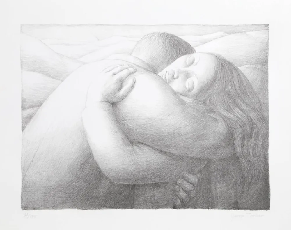 Lithografie Tooker - Embrace