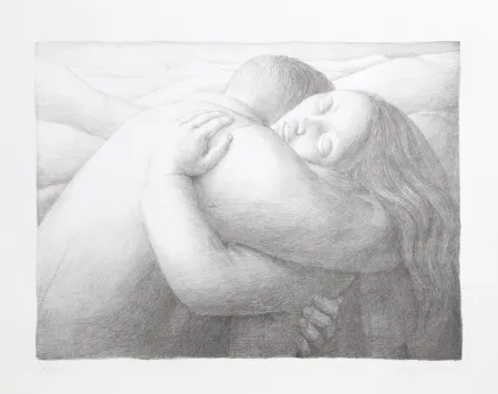 Lithografie Tooker - Embrace