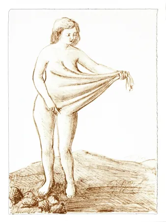 Lithografie Topor - 4 Neuf Grâces