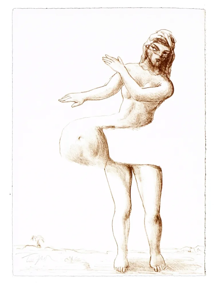 Lithografie Topor - 5 Neuf Grâces 