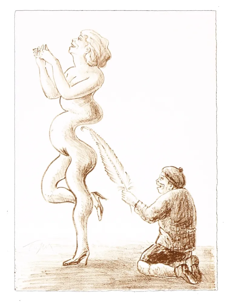 Lithografie Topor - 8 Neuf Grâces