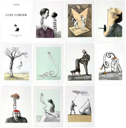 Lithografie Topor - Cosy Corner